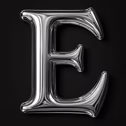 the letter e made up of balloons