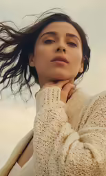 the model is photographed for the latest issue of time