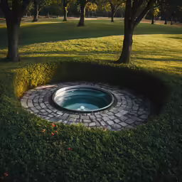 a hot tub that looks like a pool