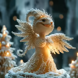 small christmas decoration made out of sugar icing