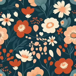 a flower wallpaper with red and white flowers