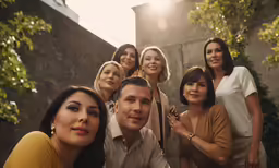a group of women pose for a picture