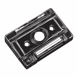 an old fashioned camera with three holes in the center