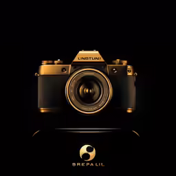 an old camera sitting in the dark