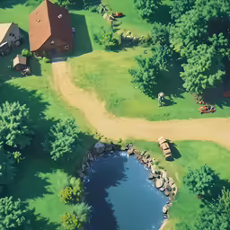 there are many houses and lakes that are by the water