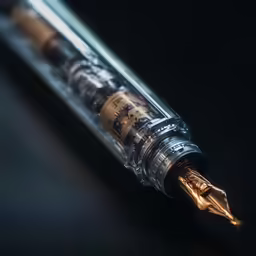 a syoshy looking liquid sitting on top of a black table