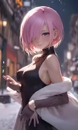 a picture of a girl in the snow