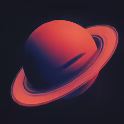 saturn is an image of an extremely complex and distorted image