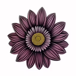 an image of a flower that looks like a flower,the detailed drawing of a purple flower