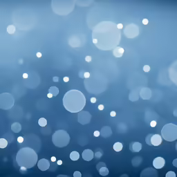several circles are placed against the backdrop of blue and white