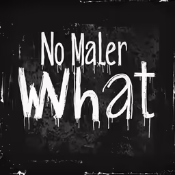 a chalk board that says no maler what