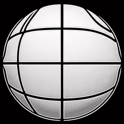 there is a very tall white and black ball,an abstract, black and white photo of a basketball