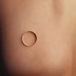 an object has a small hole in it