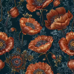 a very pretty and large red flower on a black background