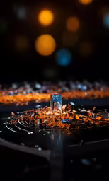 some sort of ground with lots of chips