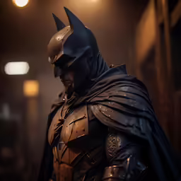 a batman costume is shown in the dark knight suit