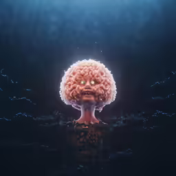 the brain is in the middle of a painting