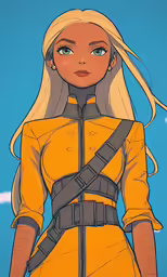 a anime character with blonde hair and blue eyes