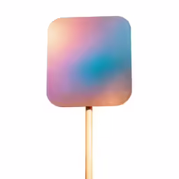 a popsicle is covered in an iridescent hue