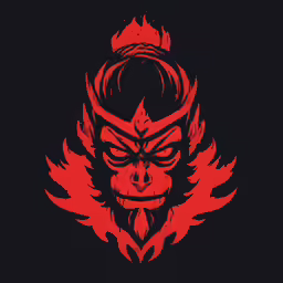 a skull wearing a crown with wings on his face