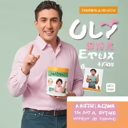 a man holding up an item that he is holding up