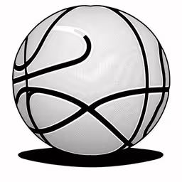 the logo for an organization with an image of a basketball,a basketball with black lines on it on white background,a basketball ball that is in black and white,an illustration of a basketball on a white background,an illustration of a basketball or ball with the letter s in it