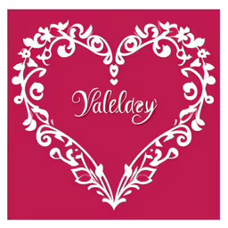 a heart made from leaves on a red background,a card with a heart cutout and the words valley,a heart with the word valey written in a frame,a card with a heart shaped frame that says valey,an artistic paper cutout with the word,