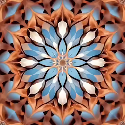 an abstract design is shown with the shape of a flower