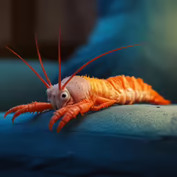 the strange creature appears to be a lobster
