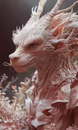 an animal is made to look like a dragon