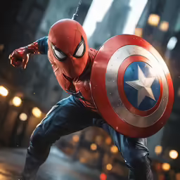 spider - man in a costume is posed for a photo