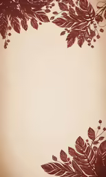 brown leaves on a beige background with an empty space