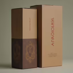 the packaging is open to show the front and back