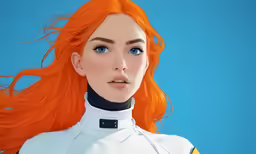 a rendering of the princess leina from star wars