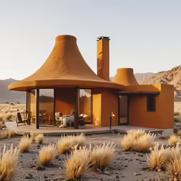 the house is designed to be in the desert