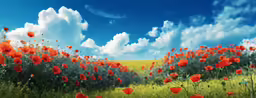 a picture of a field full of flowers