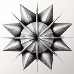 a drawing of a star shaped object