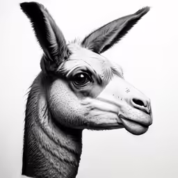a black and white photo of an animal