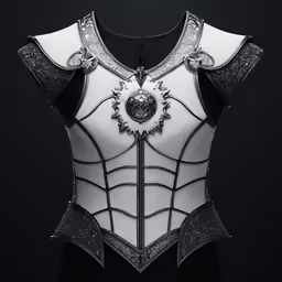a corse with a design on the back and sides