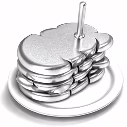 a stack of pancakes on a plate that are on top of each other