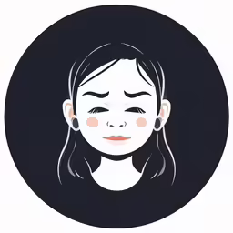 a woman with long dark hair, wearing ear phones