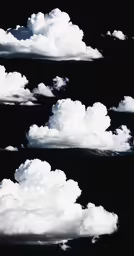 a few clouds in the middle of the picture