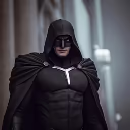 a man in a batman costume with a cape