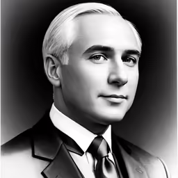 a portrait of a man in a suit and tie