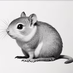 a little gray rodent sitting on the ground