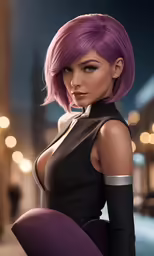 a 3d woman in tight clothes is posing