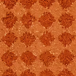 an orange background with abstract shapes and light