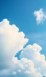 a large group of clouds that are in the sky