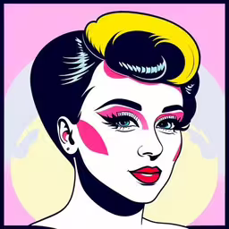 a woman with makeup and colorful lashes,a person with colorful makeup on top of it