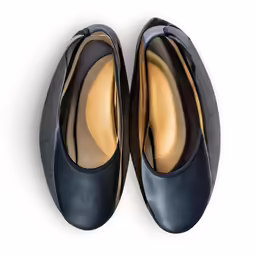 the new loafy shoes from christiane philippe are designed in black